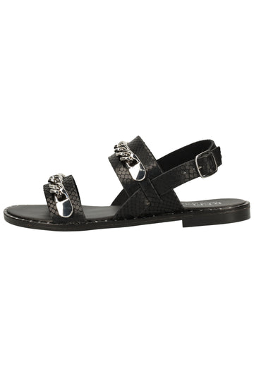 Replay Sandalen Lederimitat Schwarz - surf4shoes