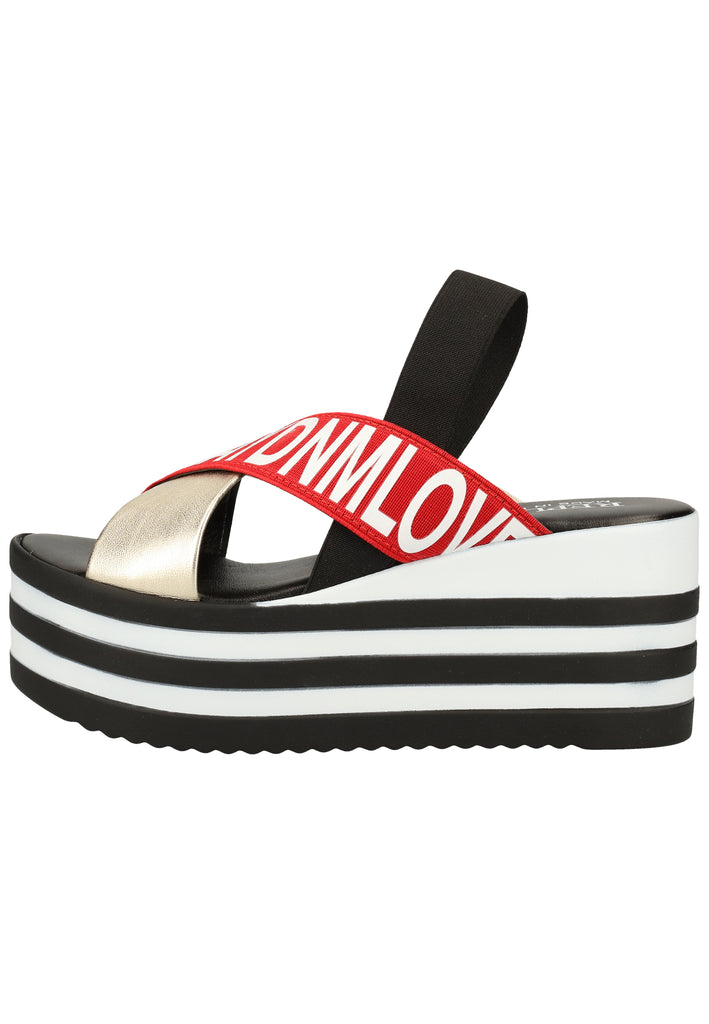 Replay Sandalen Lederimitat/Textil Gold/Rot - surf4shoes