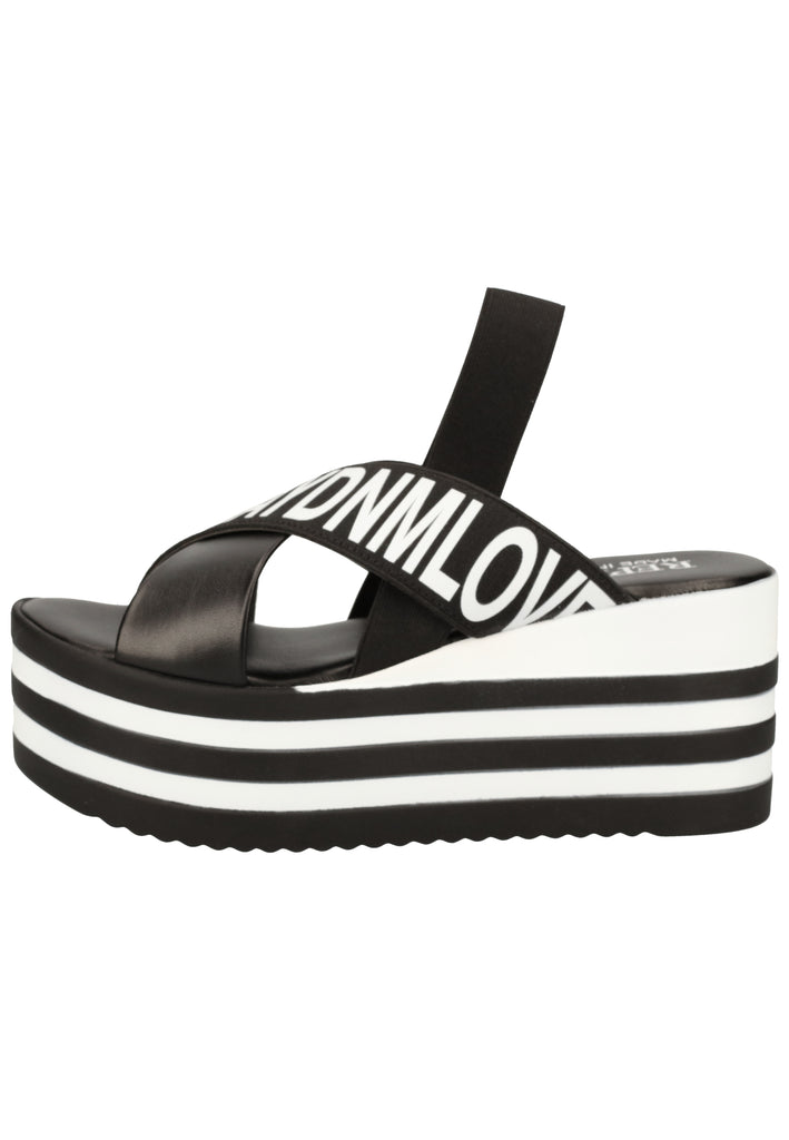 Replay Sandalen Lederimitat/Textil Schwarz - surf4shoes