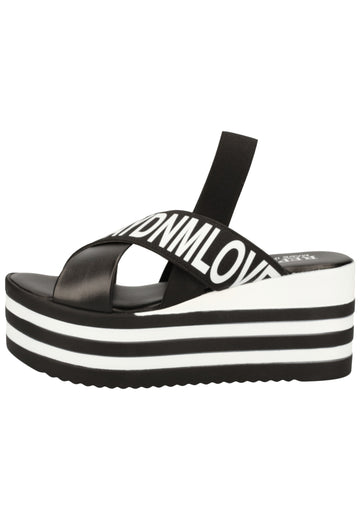 Replay Sandalen Lederimitat/Textil Schwarz - surf4shoes