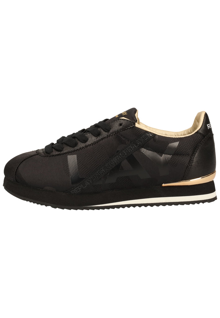Replay Sneaker Lederimitat/Textil Schwarz - surf4shoes