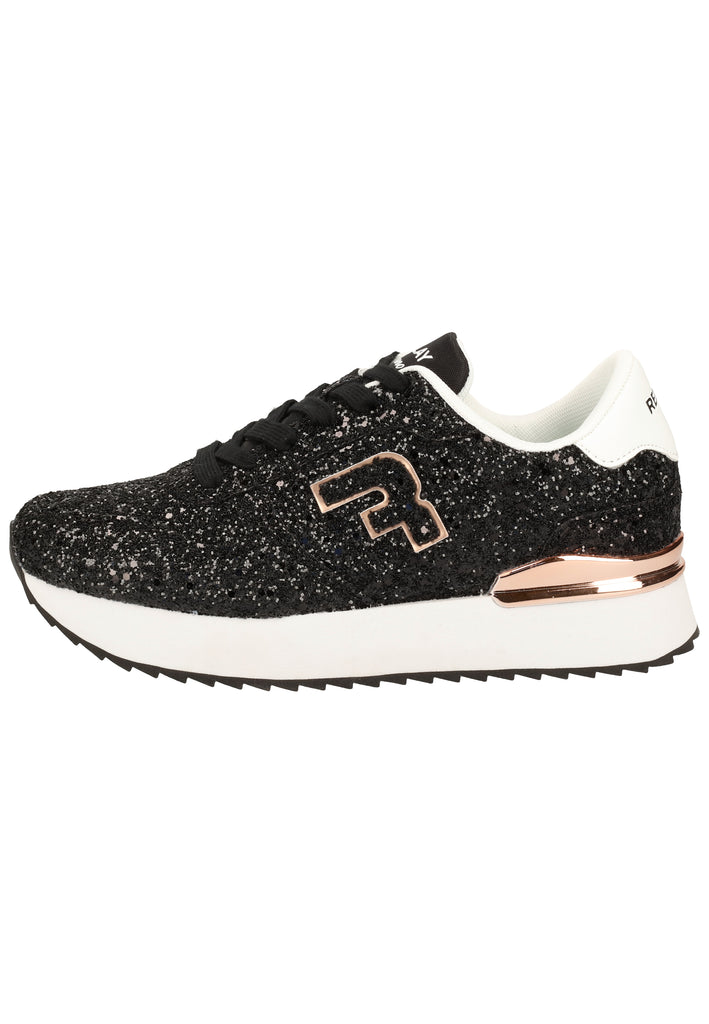 Replay Sneaker Lederimitat/Textil Schwarz - surf4shoes
