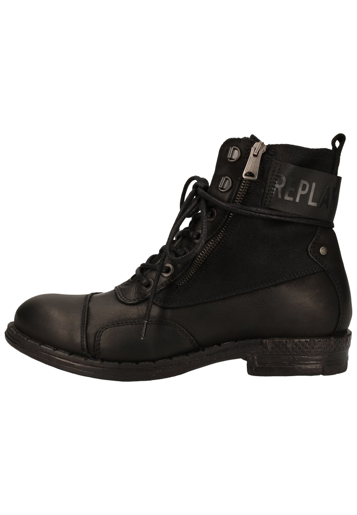 Replay Stiefelette Leder Schwarz - surf4shoes