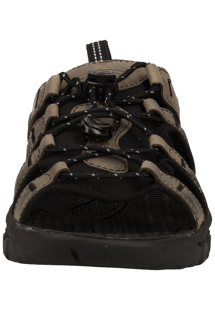 Keen Pantoletten Lederimitat/Textil Grau/Schwarz - surf4shoes