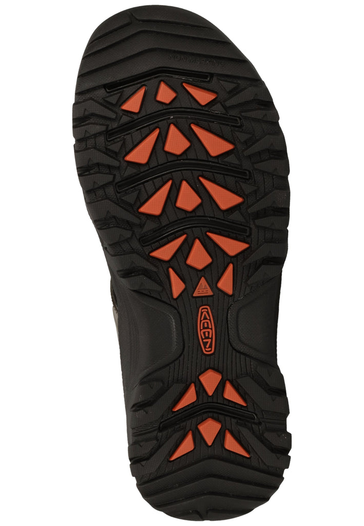 Keen Pantoletten Lederimitat/Textil Grau/Schwarz - surf4shoes