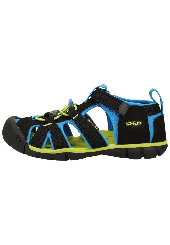 Keen Sandalen Lederimitat/Textil Schwarz/Blau - surf4shoes