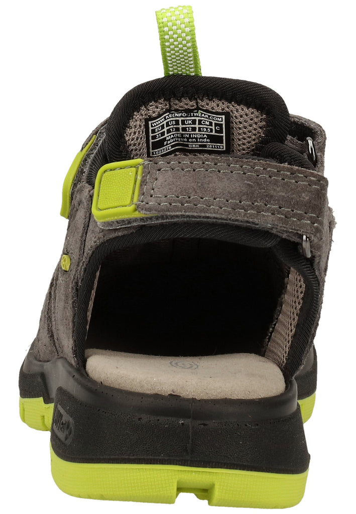Keen Sandalen Leder/Textil Grau/Grün - surf4shoes