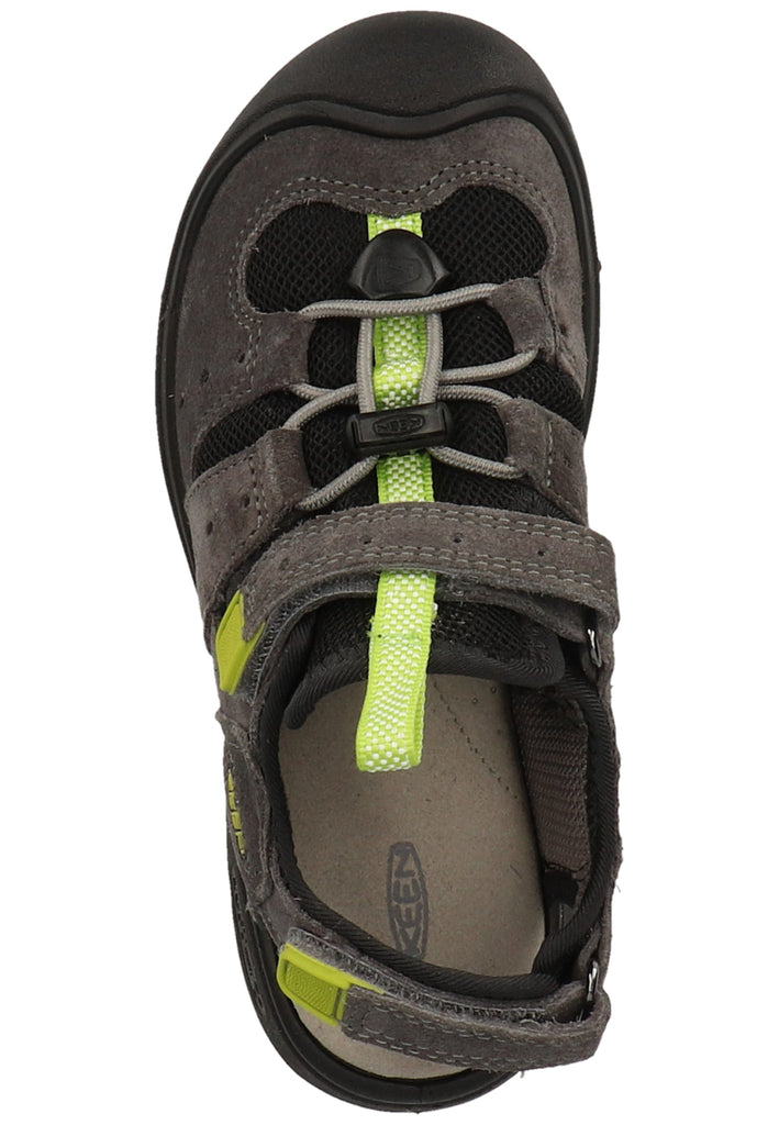 Keen Sandalen Leder/Textil Grau/Grün - surf4shoes