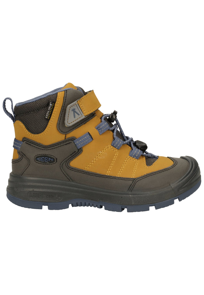 Keen Wanderschuhe Leder/Textil Blau/Gelb - surf4shoes