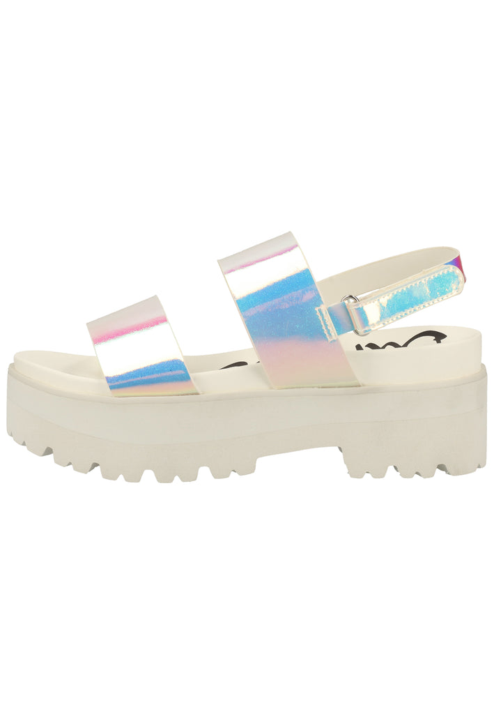 Buffalo Sandalen Lederimitat Weiß - surf4shoes