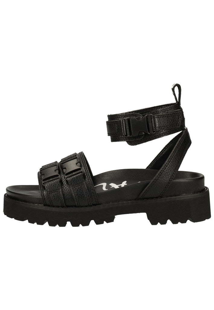 Buffalo Sandalen Lederimitat Schwarz - surf4shoes