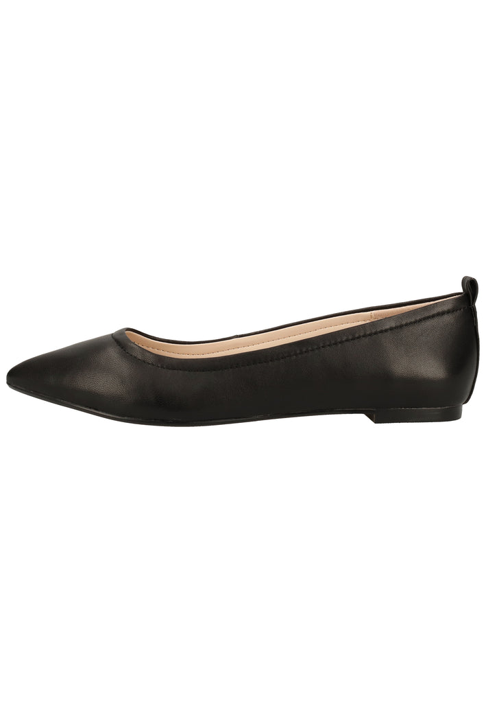 Buffalo Ballerinas Nappaleder Schwarz - surf4shoes