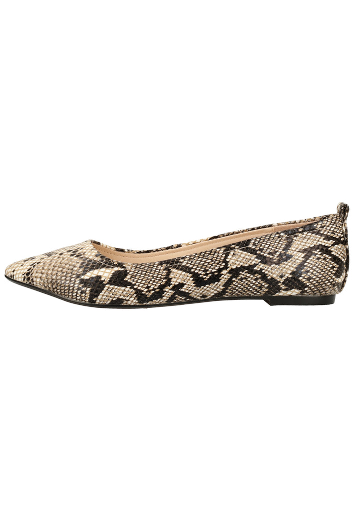 Buffalo Ballerinas Leder Beige - surf4shoes