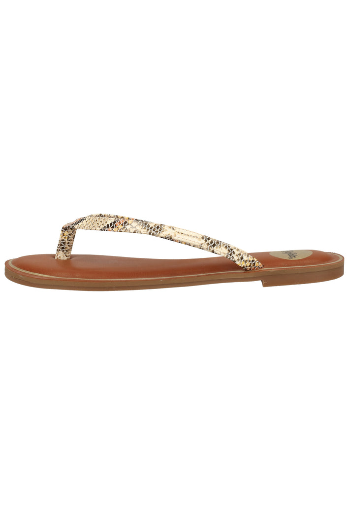 Buffalo Sandalen Lederimitat Beige - surf4shoes
