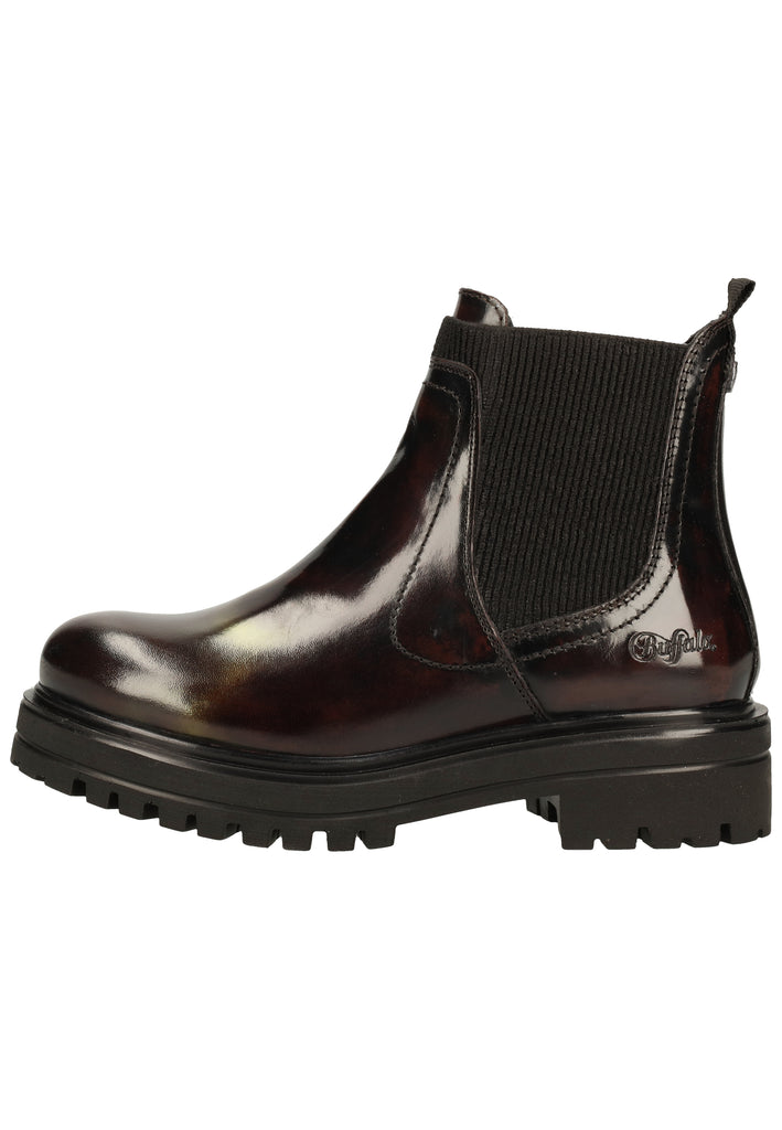 Buffalo Stiefelette Leder/Textil Bordeaux - surf4shoes