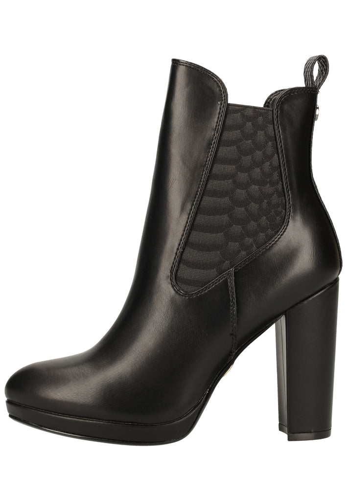 Buffalo Stiefelette Lederimitat Schwarz - surf4shoes