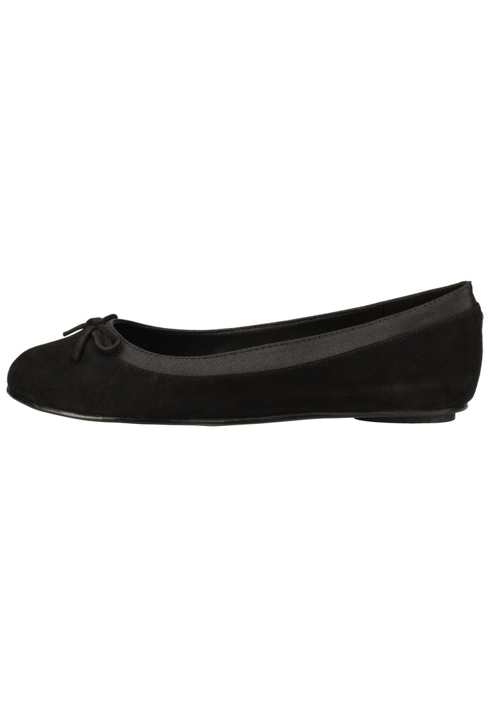 Buffalo Ballerinas Veloursleder Schwarz - surf4shoes