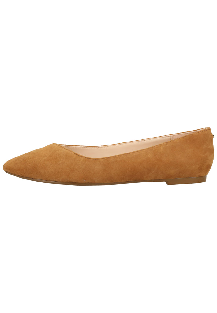 Buffalo Ballerinas Veloursleder Cognac - surf4shoes