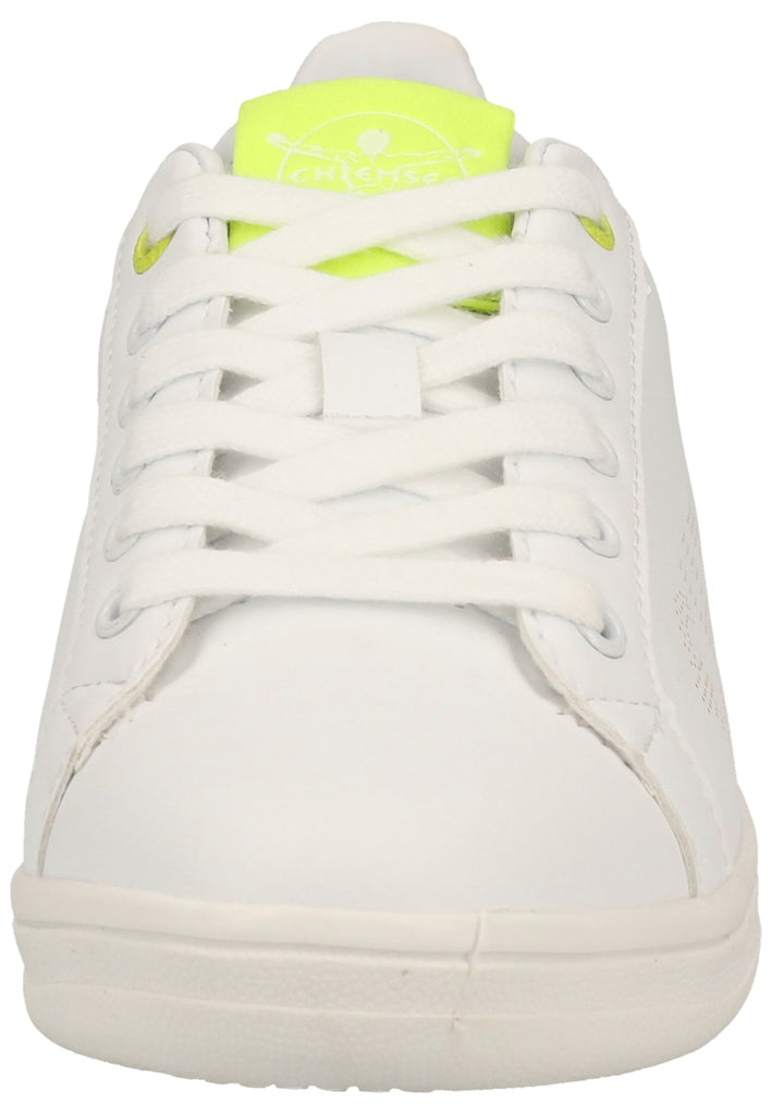 Chiemsee Sneaker Lederimitat Weiß/Gelb - surf4shoes