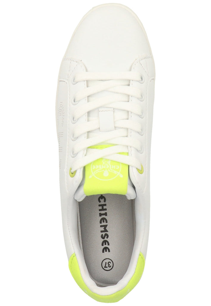Chiemsee Sneaker Lederimitat Weiß/Gelb - surf4shoes