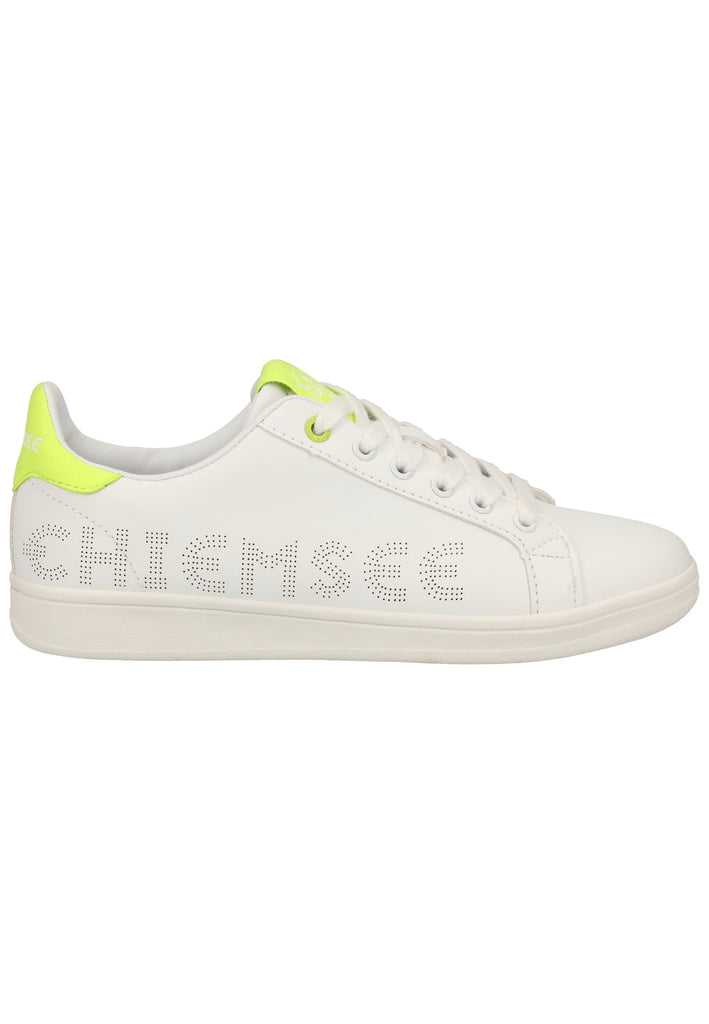 Chiemsee Sneaker Lederimitat Weiß/Gelb - surf4shoes