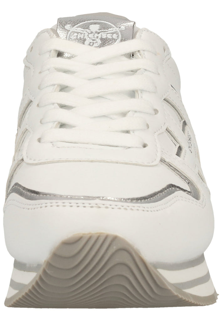 Chiemsee Sneaker Lederimitat Weiß/Silber - surf4shoes