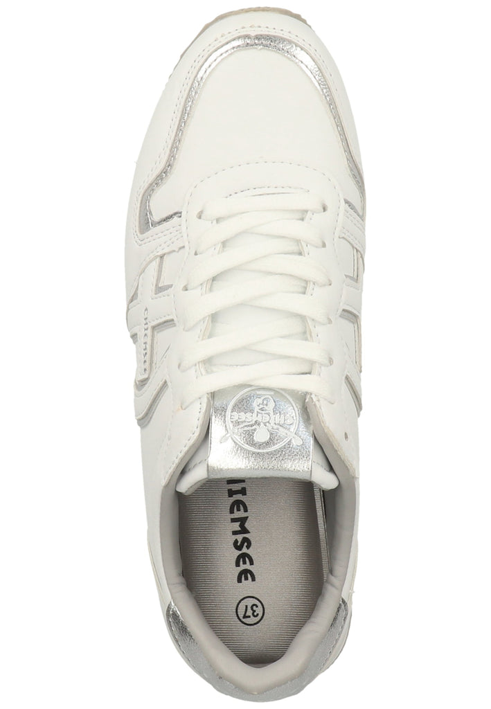 Chiemsee Sneaker Lederimitat Weiß/Silber - surf4shoes