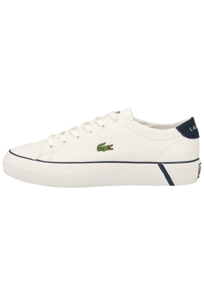 Lacoste Sneaker Leder Weiß/Navy - surf4shoes