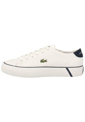 Lacoste Sneaker Leder Weiß/Navy - surf4shoes
