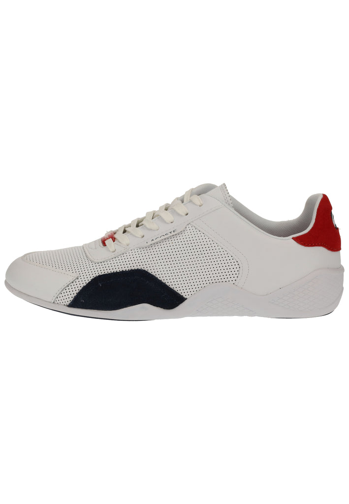 Lacoste Sneaker Leder/Synthetik Weiß/Navy - surf4shoes