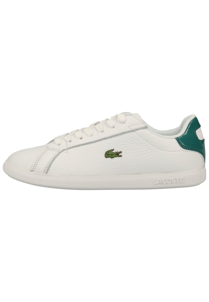 Lacoste Sneaker Leder/Synthetik Weiß/Grün - surf4shoes