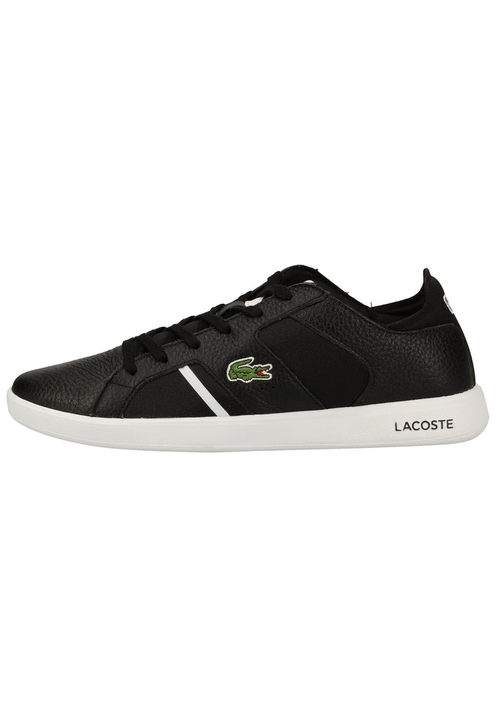 Lacoste Sneaker Leder/Textil Schwarz/Weiß - surf4shoes