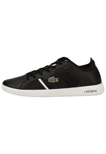 Lacoste Sneaker Leder/Textil Schwarz/Weiß - surf4shoes