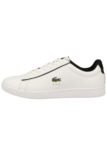 Lacoste Sneaker Leder Weiß/Schwarz - surf4shoes