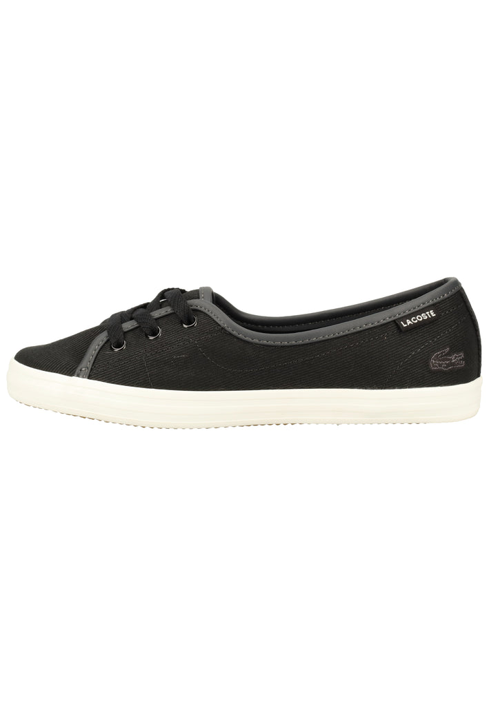 Lacoste Sneaker Canvas Schwarz/Weiß - surf4shoes