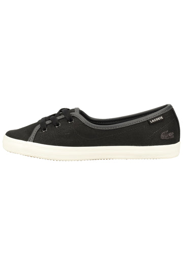 Lacoste Sneaker Canvas Schwarz/Weiß - surf4shoes