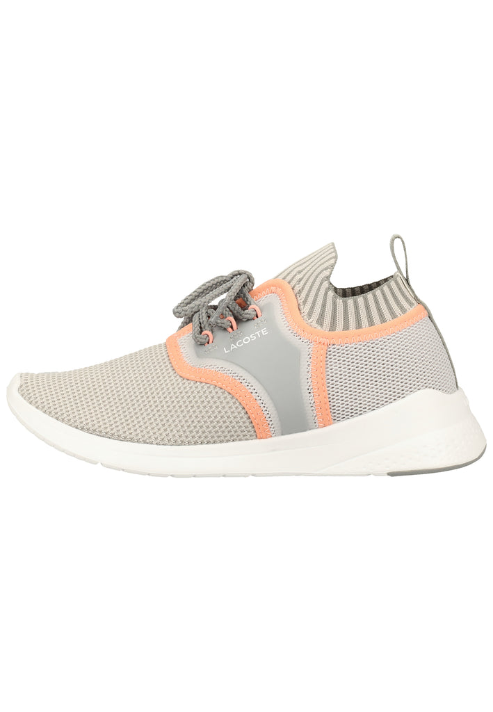 Lacoste Sneaker Lederimitat/Textil Grau/Pink - surf4shoes