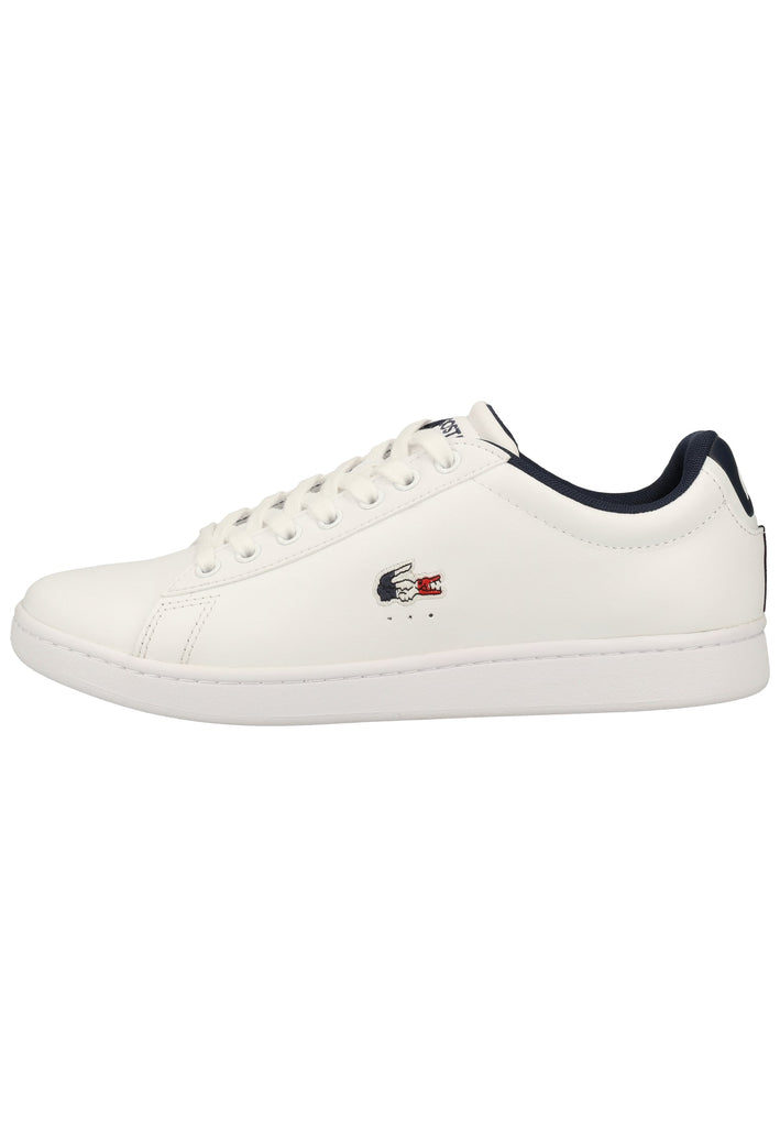 Lacoste Sneaker Leder Weiß/Blau - surf4shoes
