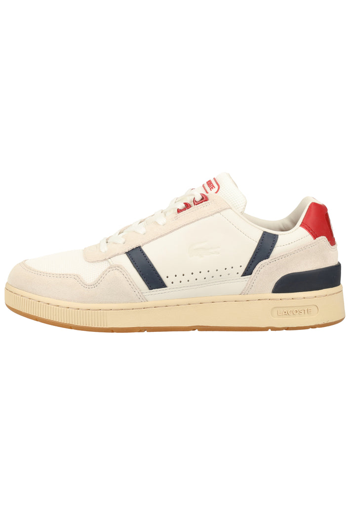 Lacoste Sneaker Leder/Textil Weiß/Blau - surf4shoes