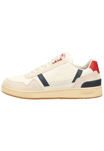 Lacoste Sneaker Leder/Textil Weiß/Blau - surf4shoes