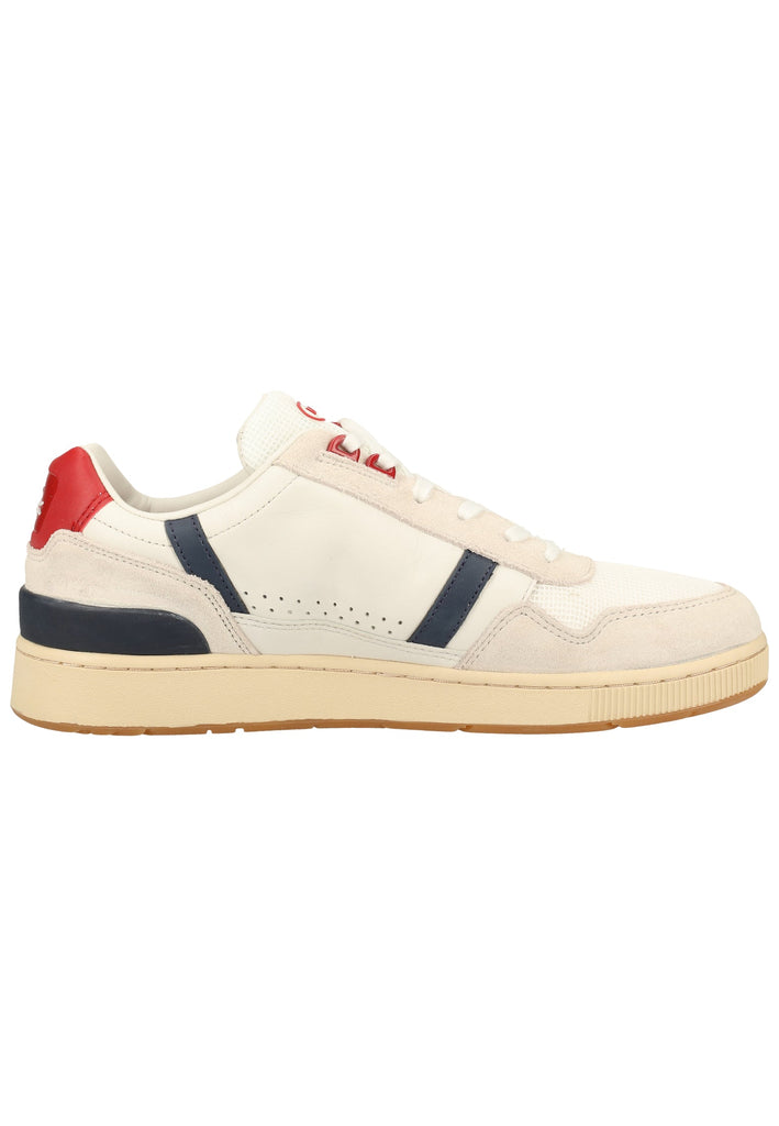 Lacoste Sneaker Leder/Textil Weiß/Blau - surf4shoes