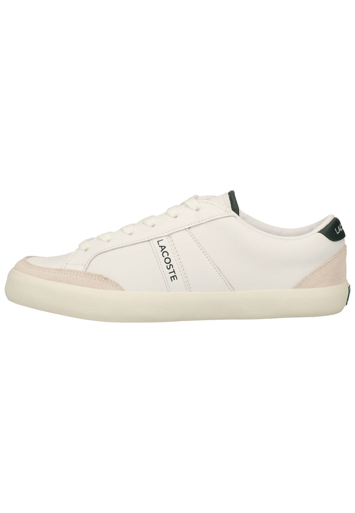 Lacoste Sneaker Leder Weiß/Grün - surf4shoes