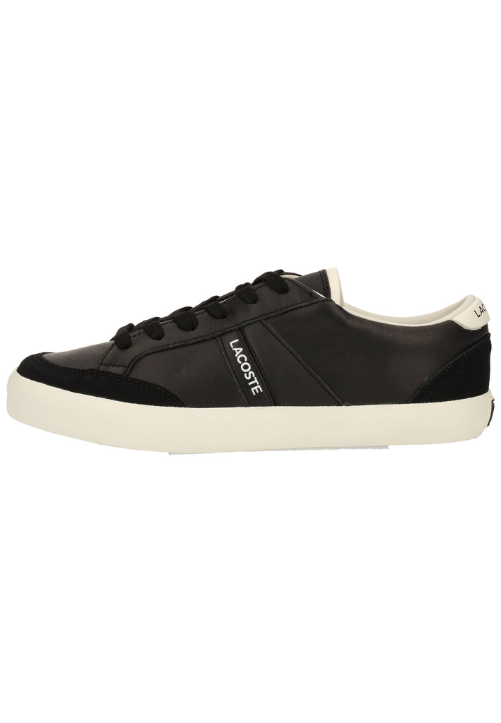Lacoste Sneaker Leder/Synthetik Schwarz/Weiß - surf4shoes