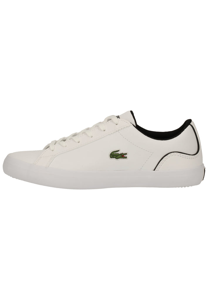 Lacoste Sneaker Leder/Synthetik Weiß/Schwarz - surf4shoes