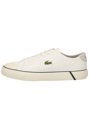 Lacoste Sneaker Nappaleder Weiß/Blau - surf4shoes