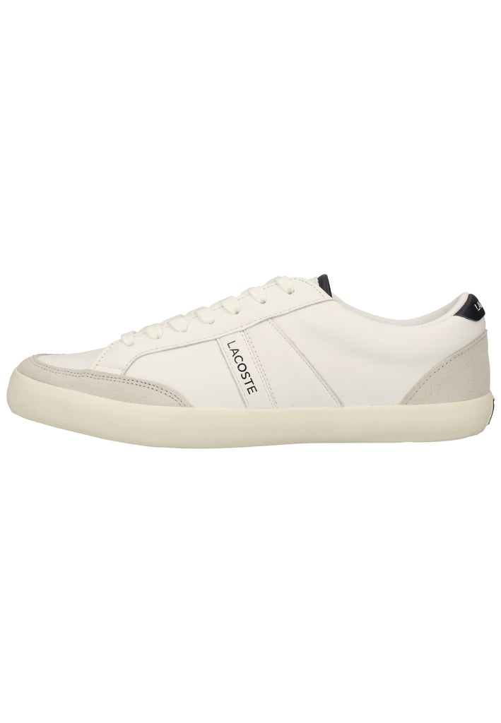 Lacoste Sneaker Leder Weiß/Grau - surf4shoes