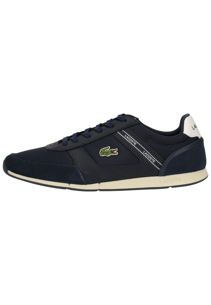 Lacoste Sneaker Veloursleder/Textil Blau/Weiß - surf4shoes