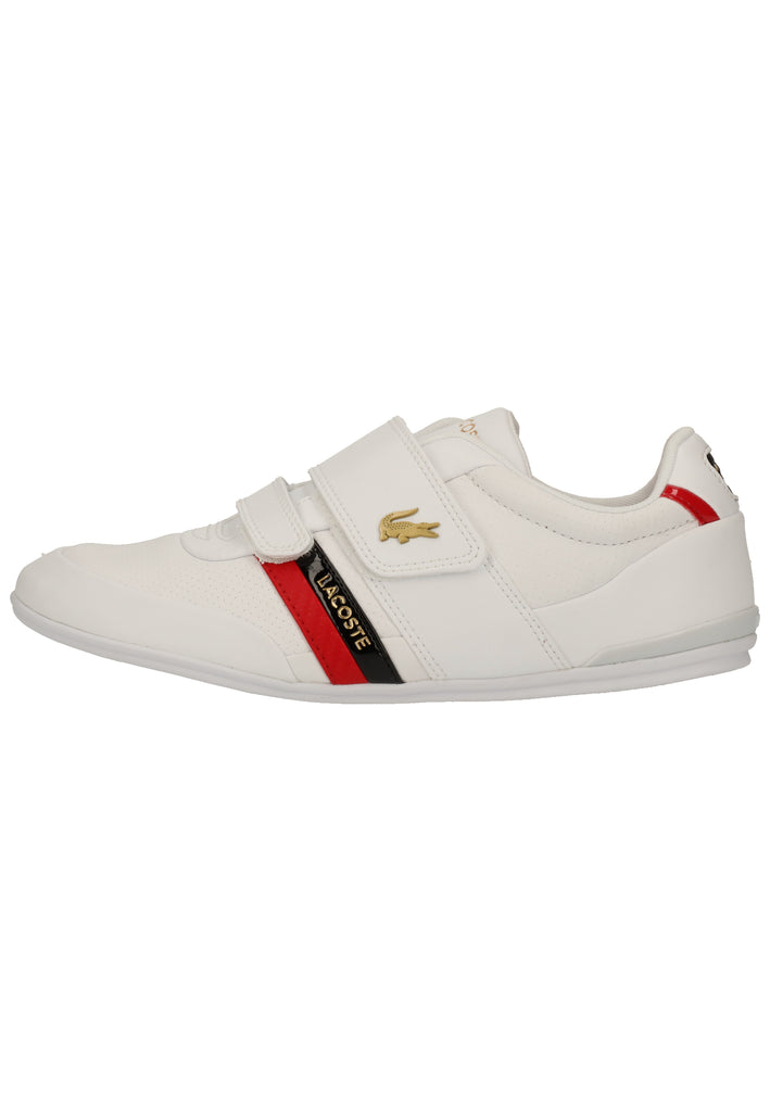 Lacoste Sneaker Leder/Synthetik Weiß/Rot - surf4shoes