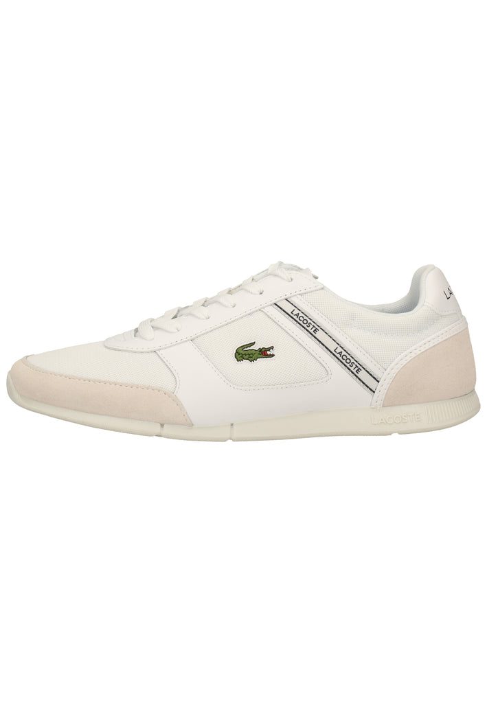 Lacoste Sneaker Veloursleder/Textil Weiß/Blau - surf4shoes