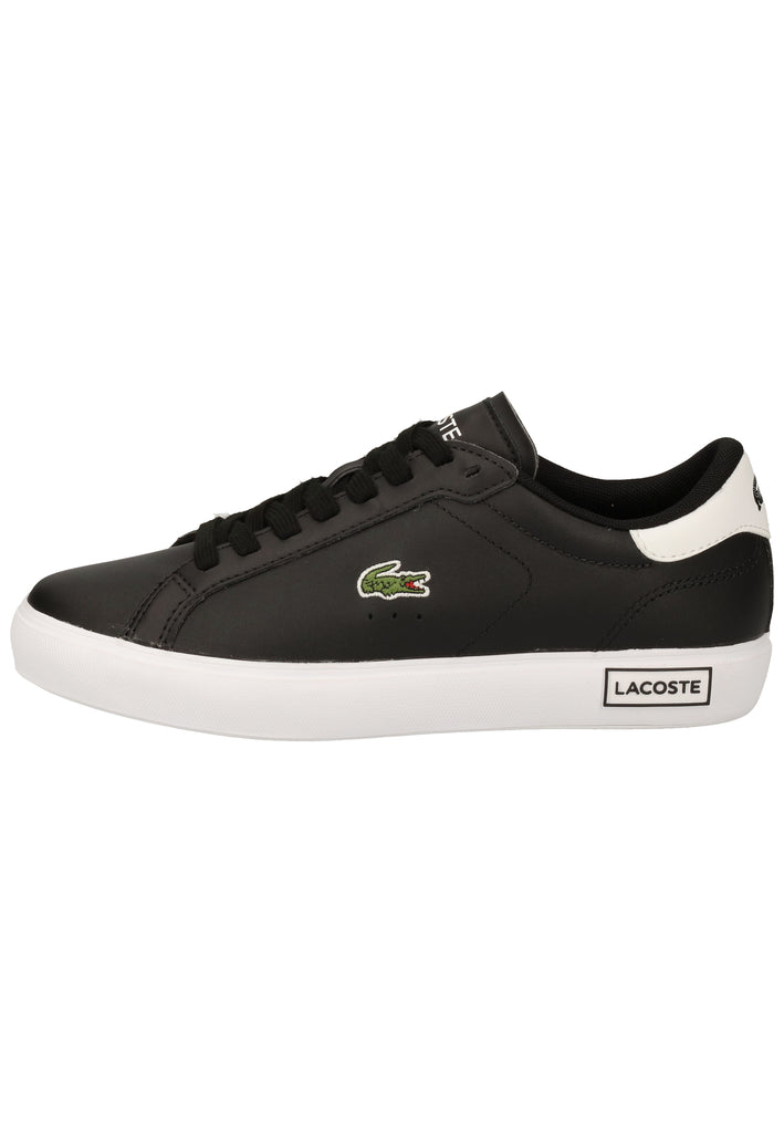 Lacoste Sneaker Leder Schwarz/Weiß - surf4shoes